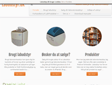 Tablet Screenshot of labudstyr.dk